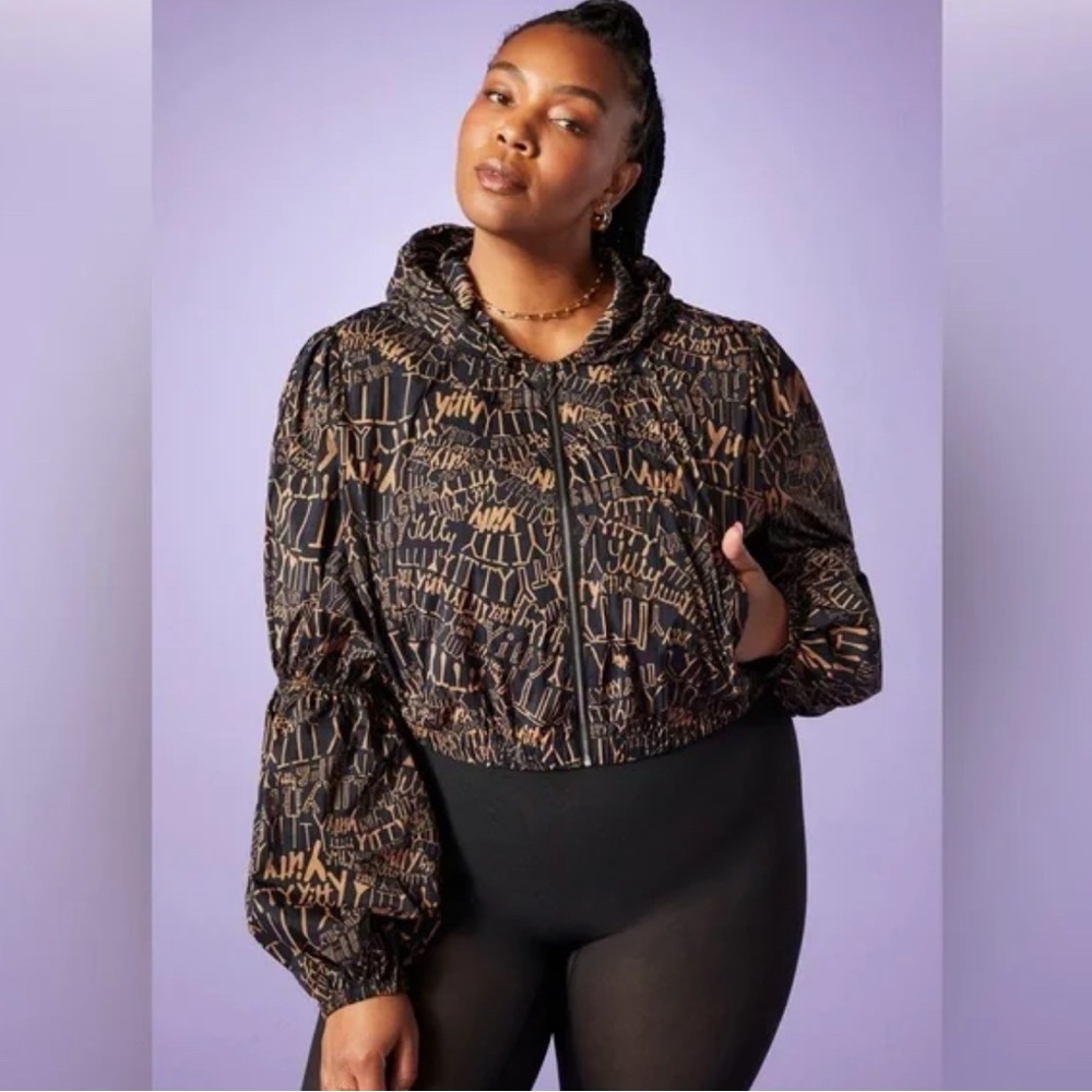 YITTY Black and Tan Patterned Utility Jacket